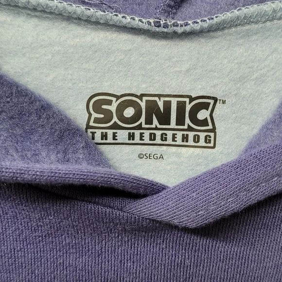 Sonic the hedgehog La Saga Kid's Hoodie Sweater And Pants  Set Blue  S 10 y 12 - Picture 2 of 3